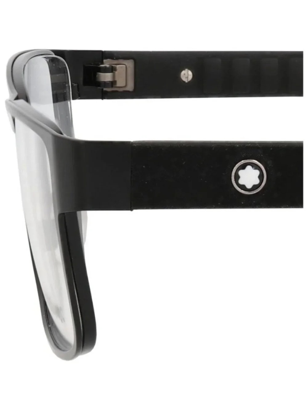 New Montblanc Mens Square/Rectangle Black Black Transparent Fashion Designer Eye